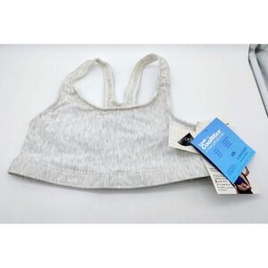 SportJock Dupont Coolmax Gray Sports Bra‎ Vintage NWT Size Large Made In USA